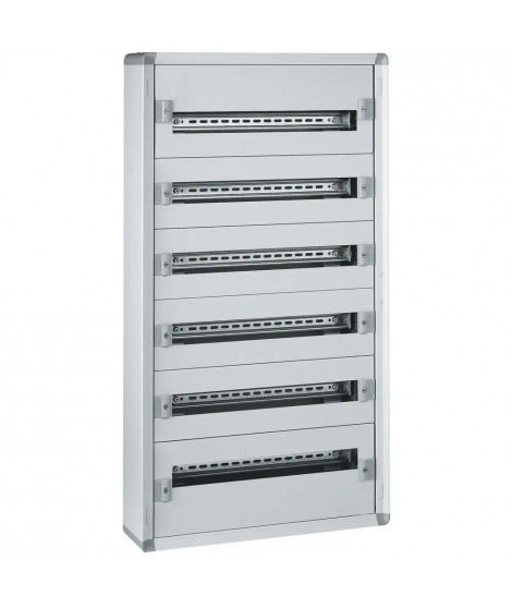 Coffret distribution métal XL³160 6 rangées 1050x575x147mm - 144 modules
