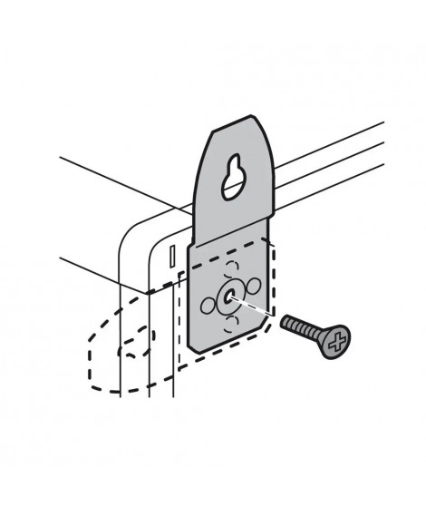 Pattes de fixation murale métal (4) - pour coffrets et armoires IP43