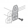 Pattes de fixation murale métal (4) - pour coffrets et armoires IP43