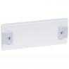 Plastron plein métal 1/4 tour pour gaines à câbles XL³400 - hauteur 100mm