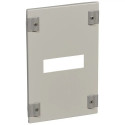 Plastron métal XL³400 - pour 1 DPX³250 gaine à câble - horizontal - H 400