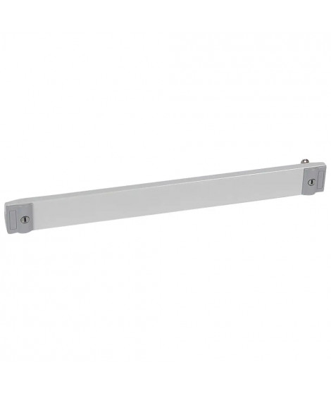 Plastron plein métal 1/4 tour pour coffrets et armoires XL³400 - hauteur 50mm