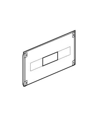 Plastron métal 1/4 tour Vistop 160A dans XL³4000/800 - haut.200mm - 24 modules