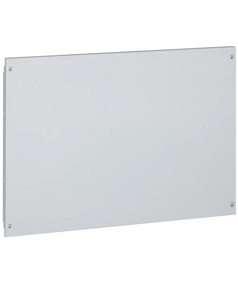Plastron plein métal à vis pour XL³4000 et XL³800 - hauteur 400mm - 24 modules