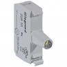 Bloc tête lumineuse Osmoz raccordement à vis -12V à 24V alternatif/continu blanc