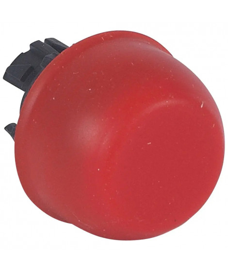 Tête à impulsion non lum affleurante capuchonnée IP67 Osmoz composable - rouge
