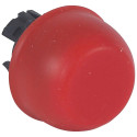 Tête à impulsion non lum affleurante capuchonnée IP67 Osmoz composable - rouge