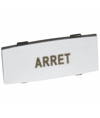Insert Osmoz avec texte - alu - petit modèle avec marquage ARRET