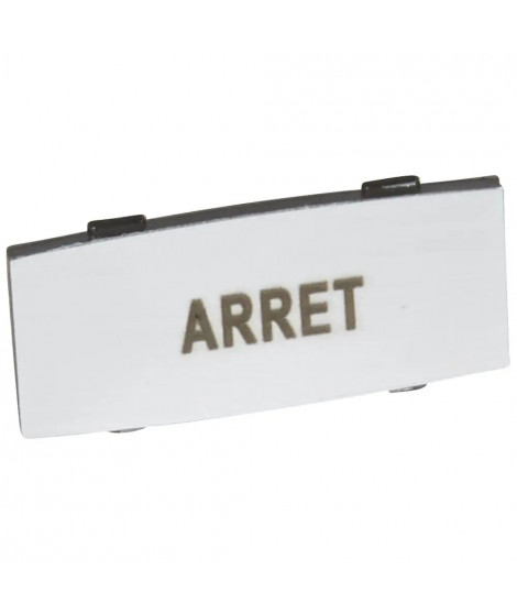 Insert Osmoz avec texte - alu - petit modèle avec marquage ARRET