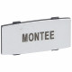 Insert Osmoz avec texte - alu - petit modèle avec marquage MONTEE