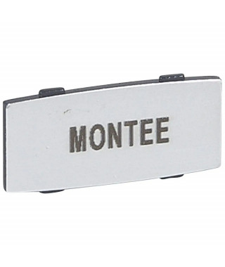 Insert Osmoz avec texte - alu - petit modèle avec marquage MONTEE