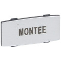Insert Osmoz avec texte - alu - petit modèle avec marquage MONTEE