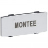Insert Osmoz avec texte - alu - petit modèle avec marquage MONTEE