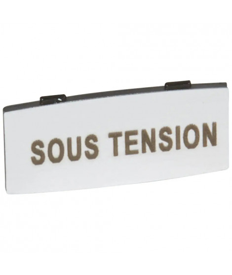 Insert Osmoz avec texte - alu - petit modèle avec marquage SOUS TENSION