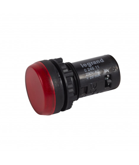Voyant monobloc avec LED intégrée IP69 Osmoz complet - rouge - 230V~
