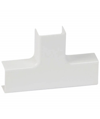 Dérivation en T à plat pour moulure DLPlus 20x12,5mm - blanc