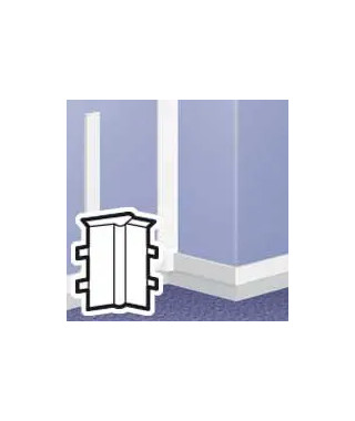 Angle intérieur variable pour moulure DLPlus 75x20mm - blanc