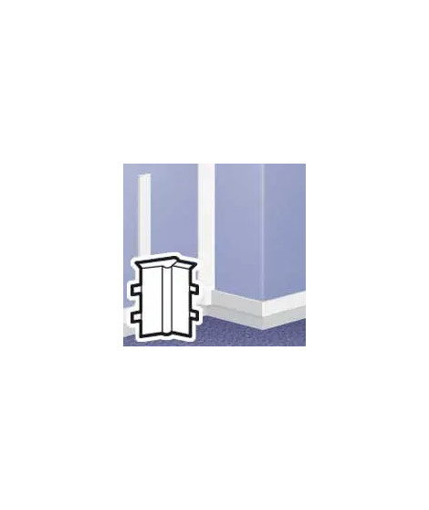 Angle intérieur variable pour moulure DLPlus 75x20mm - blanc
