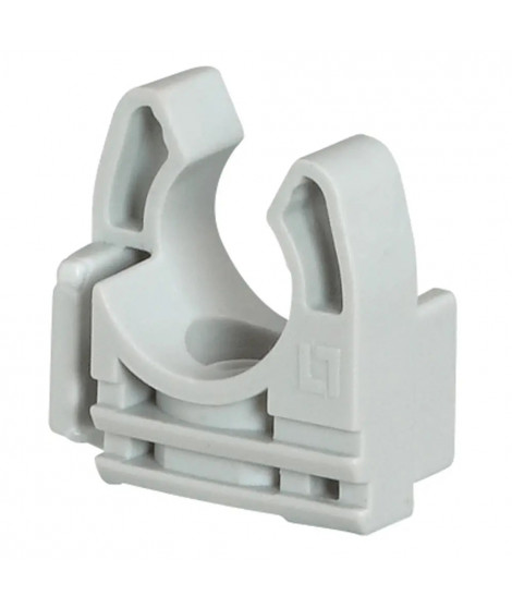 Lyre grise pour conduit IRL Ø25mm avec fixation des conduits par simple clipsage
