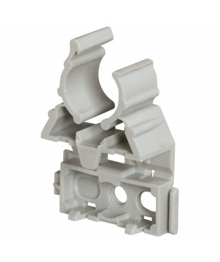 Lyre grise pour conduit IRL Ø20mm avec fixation par cloueur type Pulsa 700E