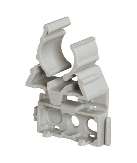 Lyre grise pour conduit IRL Ø20mm avec fixation par cloueur type Pulsa 700E