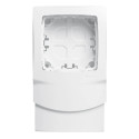 Cadre Appareillage saillie 1 poste pose long moulure DLPlus ép. 12,5mm - blanc