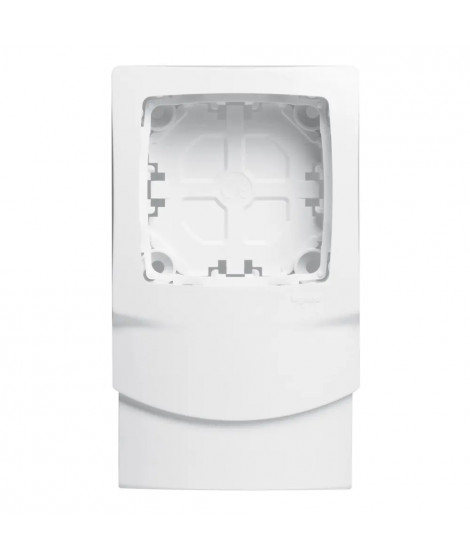 Cadre Appareillage saillie 1 poste pour moulures DLPlus épaisseur 20mm - blanc