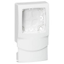 Cadre Appareillage saillie 1 poste pour moulures DLPlus épaisseur 16mm -blanc