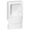 Cadre Appareillage saillie 1 poste pour moulures DLPlus épaisseur 16mm -blanc
