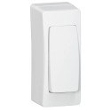 Cadre app.saillie 1 poste étroit - pose sur moulure DLPlus 40x12,5 + h.16 -blanc