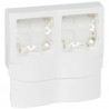 Cadre Appareillage saillie 2 postes pour moulures DLPlus épaisseur 16mm - blanc
