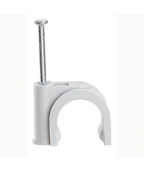 Attache Fixfor grise RAL7035 pour câble rond Ø9mm