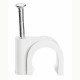 Attache Fixfor blanche pour câble rond Ø5mm
