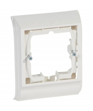 Cadre Mosaic 2 modules pose sur plinthe DLPlus 80x20mm ou 120x20mm - blanc