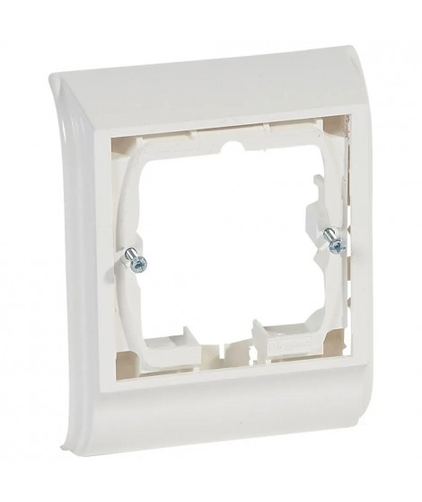 Cadre Mosaic 2 modules pose sur plinthe DLPlus 80x20mm ou 120x20mm - blanc