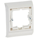 Cadre Mosaic 2 modules pose sur plinthe DLPlus 80x20mm ou 120x20mm - blanc
