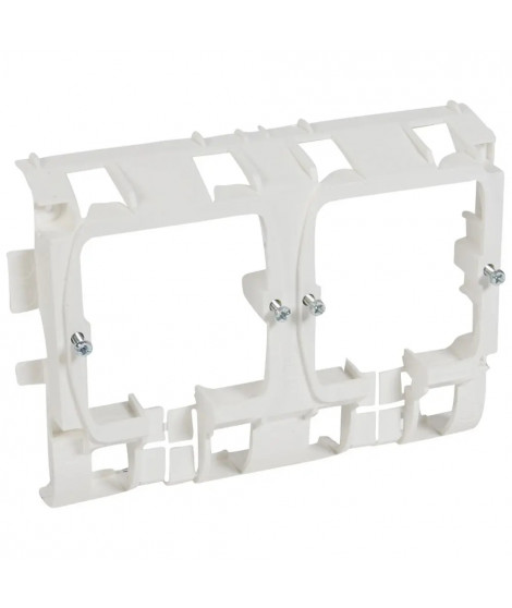 Support Mosaic 4 modules pour pose sur plinthe DLP 80x20mm ou 120x20mm - blanc