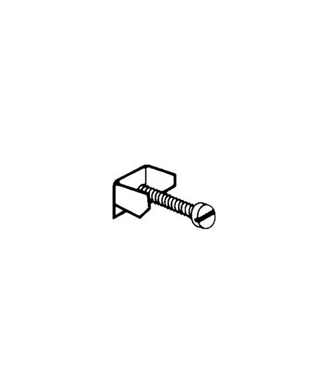 Griffes avec vis et écran pour boîte Batibox béton