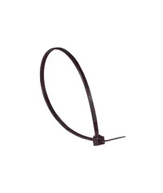 Collier Colring noir à denture intérieure largeur 2,4mm et longueur à plat 140mm