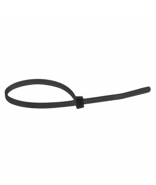 Collier Colring noir à denture intérieure largeur 3,5mm et longueur à plat 140mm