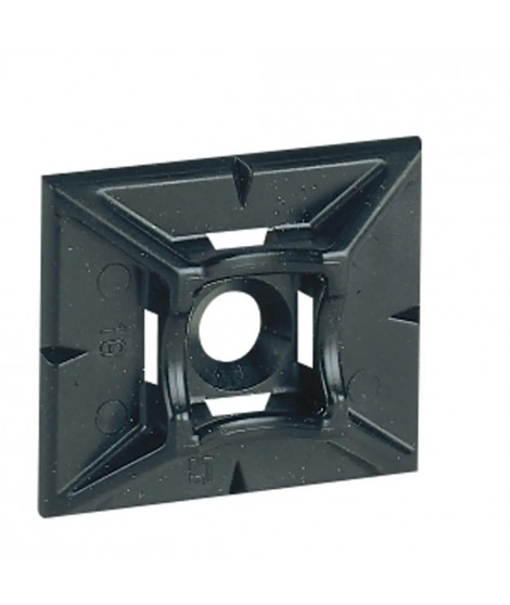 Embase adhésive noire Colring pour colliers largeur 4