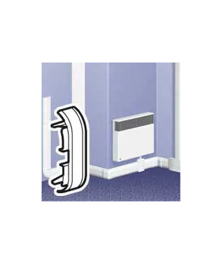 Embout pour plinthe DLPlus 80x20mm - blanc