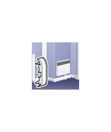 Embout pour plinthe DLPlus 80x20mm - blanc