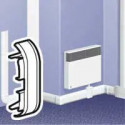 Embout pour plinthe DLPlus 80x20mm - blanc