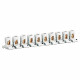 Barrette de 10 bornes séparables avec capacité par borne 2x25mm² et pas 21