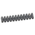 Barrette de connexion Nylbloc avec capacité assignée 6mm² - noir