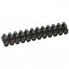 Barrette de connexion Nylbloc avec capacité assignée 16mm² - noir