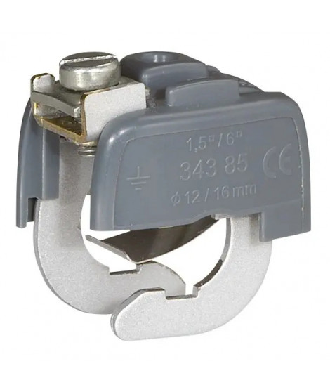 Connecteur de liaison équipotentielle pour canalisation Ø18mm mini et Ø22mm maxi