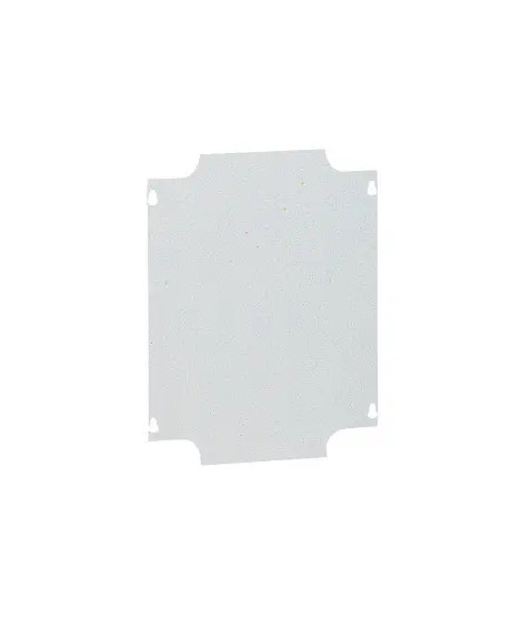 Plaque de montage métal épaisseur 15/10 pour boîtiers industriels 220x170mm