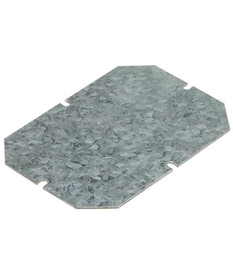Plaque de montage métal épaisseur 15/10e pour boîtiers industriels 155x110mm